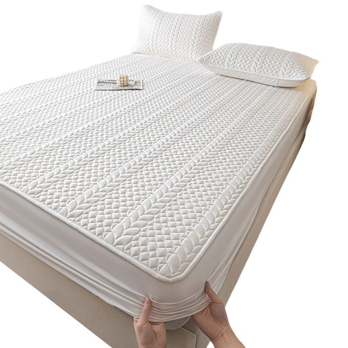 Housses de matelas Drap-housse Pratique Durable Protège-matelas Protecteur Coton Couvre-lit Housse Élasticité Tout compris Label