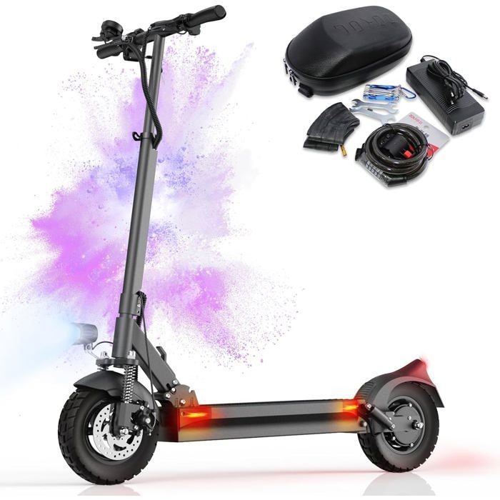 JOYOR Trottinette &Eacute;lectrique  Y6-S - Moteur 500 W - Batterie 48 V 18 Ah - Autonomie 60 Km - Freins &Agrave; Disque - Noir