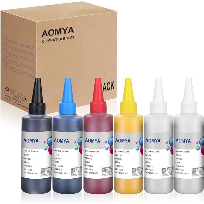 R2000 Ink Dtf Ink Lot De 6 Recharges D'Encre De Transfert Thermique Pour ...