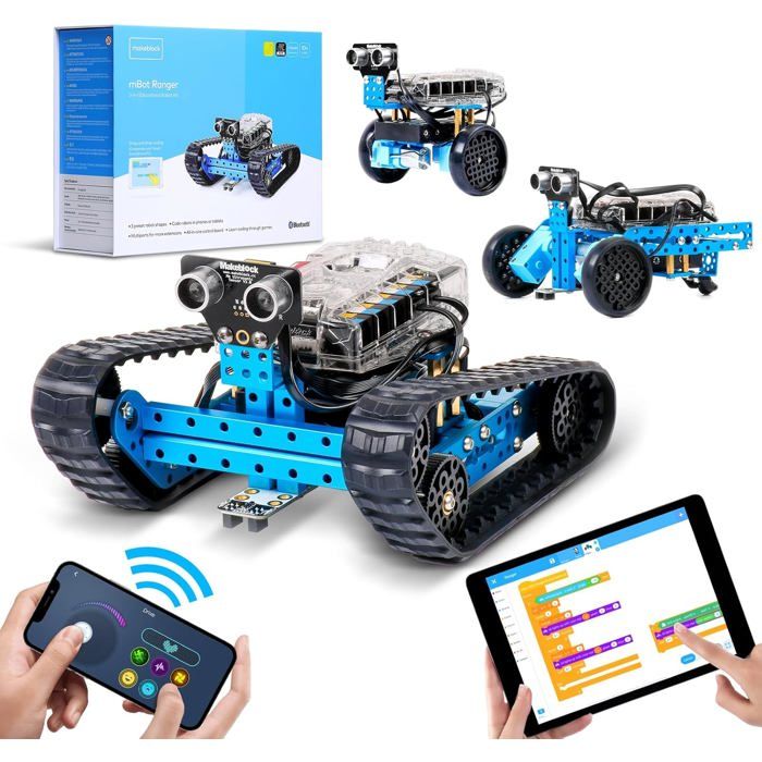 Robot Transformable 5 En 1 – Voiture Robot à Démonter – STEM éducatif – Articulations Flexibles – Dès 3 Ans