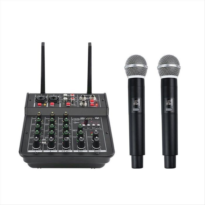 Système Double Micro Sans Fil OMAX AWM-495V3 VHF