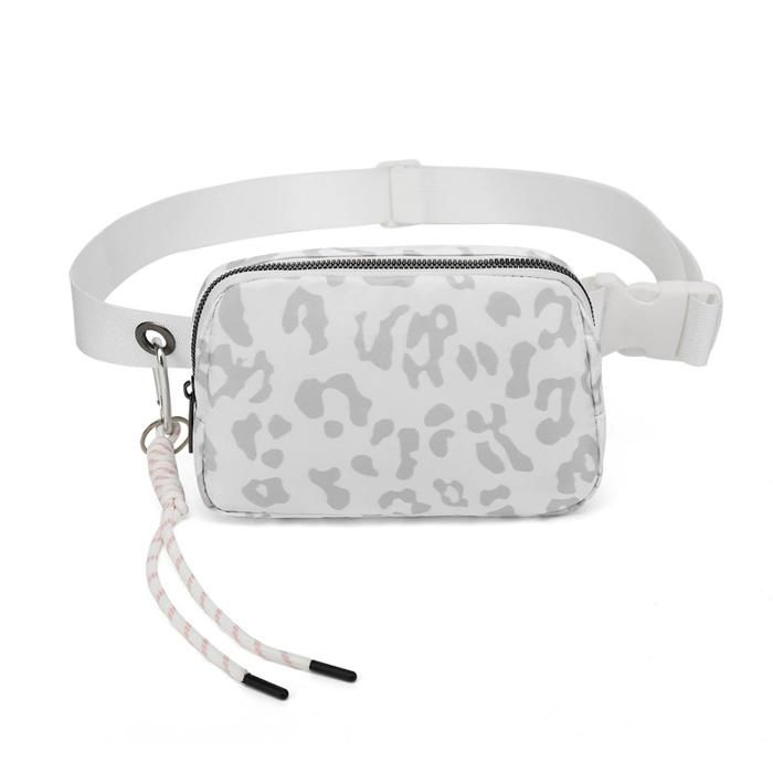 Sac Banane Femme XJYDNCG Sac de Poitrine Homme Femme - Sac sport - Petit - TGBN02 - Blanc