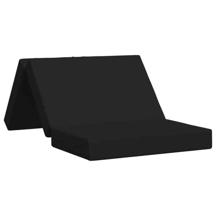 Canapé-lit - Polyester - Pliable - Réglable - Noir - 100x67x45 cm