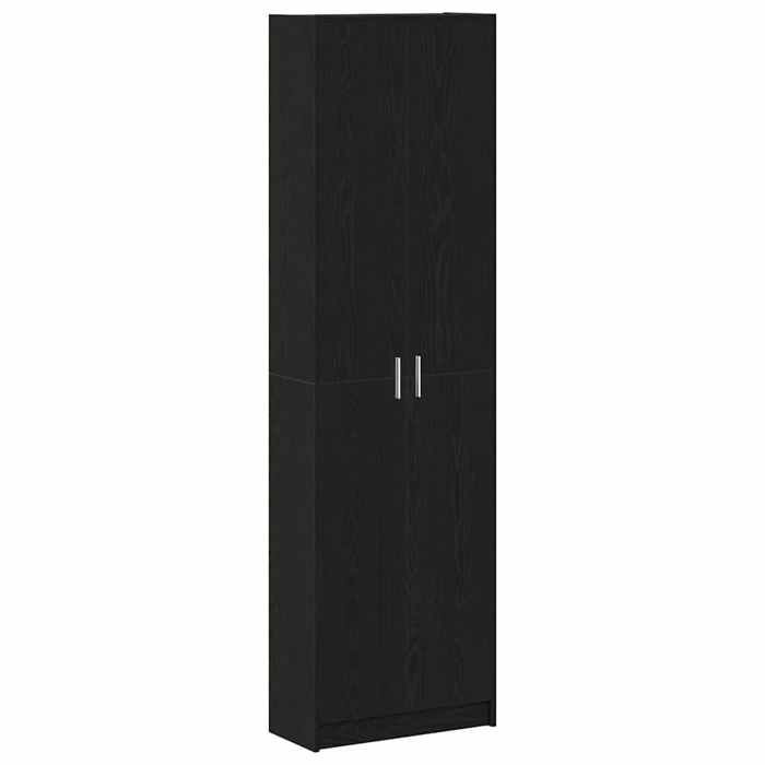NOUVEAU Organisateur vêtements - Armoire penderie - Chêne noir - 55x25x189cm Bois dingénierie - Anti lhumidité - pour chambre3635