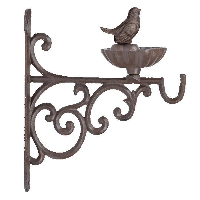 Meilleurs prix pour Mangeoire pour oiseaux - AC-DÉCO - L 19,3 x l 14 x H 22,1 cm - Marron - Fonte - Extérieur