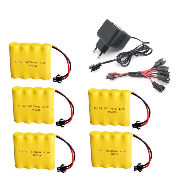 5 pièces UE--Batterie Rechargeable 4xaa Pour Voiture Télécommandée, 4 5 pièces UE--Batterie Rechargeable 4xaa Pour Voiture Télécommandée, 4