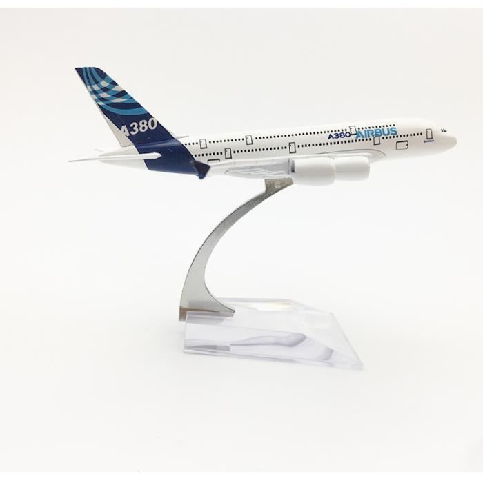 Modèle Réduit Avion Airbus A380 "Air Pepsi" - 16 Cm - Alliage Métal - Sans Piles - Avec Support