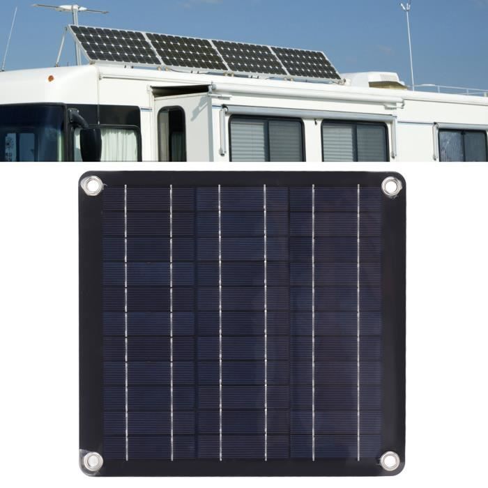 KIT PANNEAU SOLAIRE 10W 18V + 4 Ampoules 2 USB pour Camping Générateur d'énergie EUR 98,89 - FR