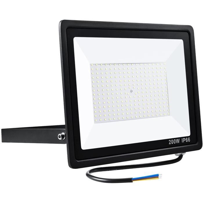 Projecteur LED Extérieur SATKIT 200W - 6500K Blanc Froid - Étanche - Neuf
