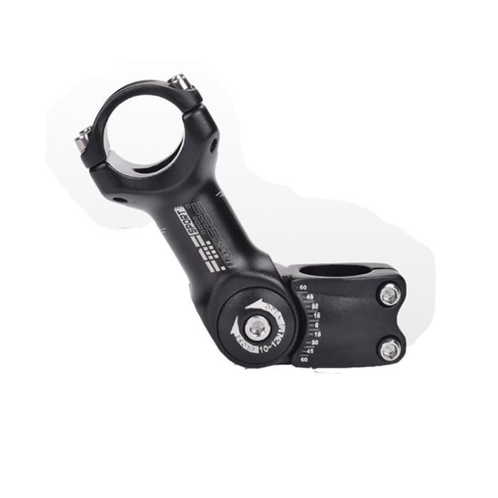 Potence de V/élo R/églable 0~45 /° Tige de V/élo 31,8mm Potence de Guidon pour V/élo VTT V/élos De Route Pi/èces De Rechange