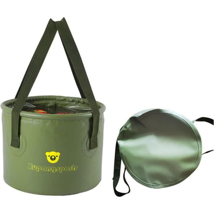 NEUF Seau pliable Seau en plastique pliable poignée portable seau à eau pliant pour pêche