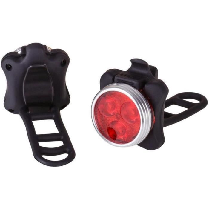 Lampe vélo LED lampe de vélo lumière rouge lampe pour vélo feu arrière  rouge clair - Cdiscount Sport