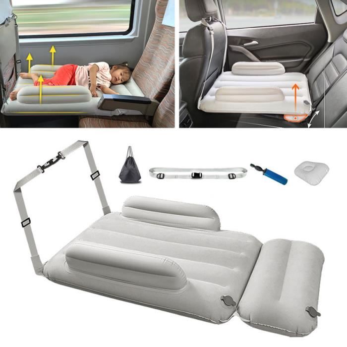 Gris clair - Matelas Gonflable pour Bébé et Enfant Lit Pneumatique Longue Distance Voiture Avion Rail à G