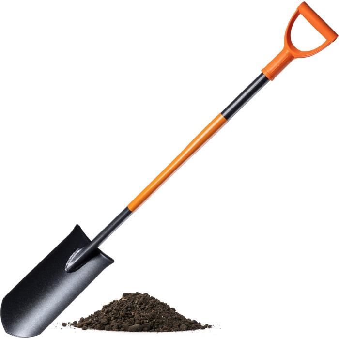 Bêche de drainage - KADAX - Pelle en acier pointue avec manche - Kit de ...