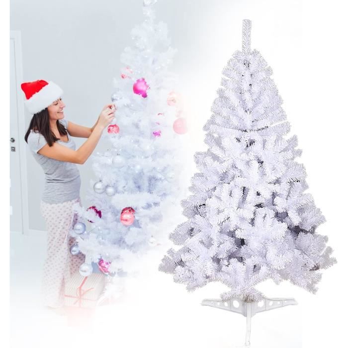 Sapin De Noël Artificiel 215 CM Avec 450 LED & 1328 Branches Floquées – PE & PVC Décoration Noël - Décoration