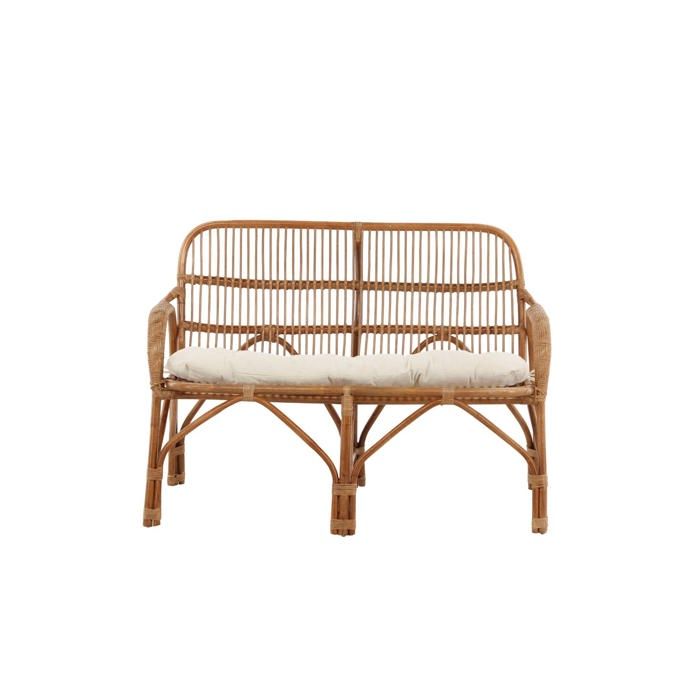 Nella canapé de jardin avec coussin de jardin 2 pers. naturel. Nella canapé de jardin avec coussin de jardin 2 pers. naturel.
