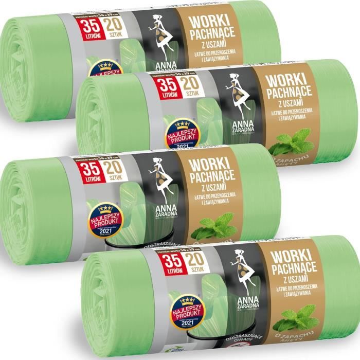 Sac Poubelle De Jardin 120L GroundMaster - Ultra-résistant, Avec 3 Poignées (lot De 5 Sacs)