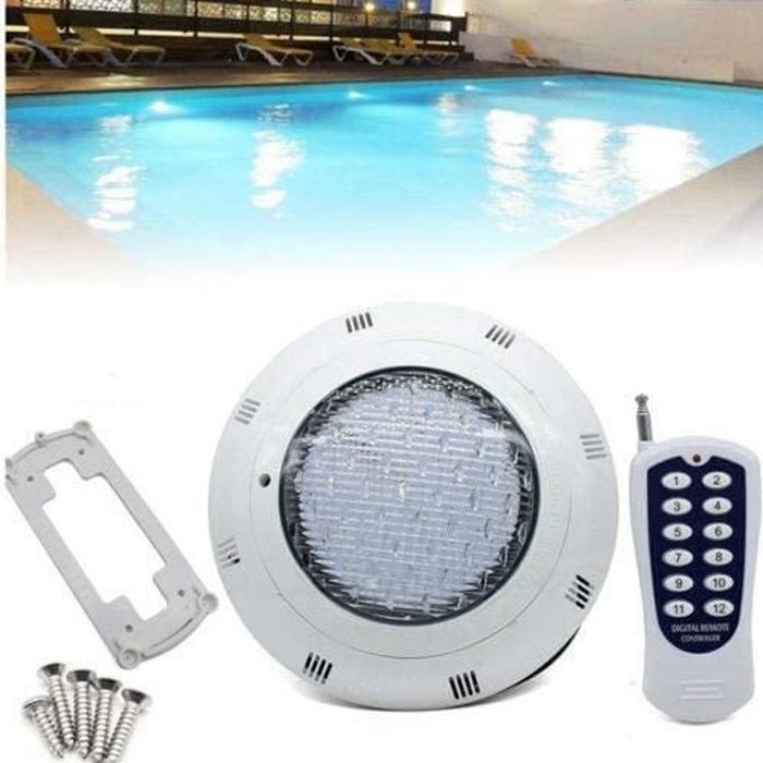 lampe de piscine, éclairage led 45 w pour piscine submersible, éclairage de piscine rvb étanche ip68 pour éclairage extérieur