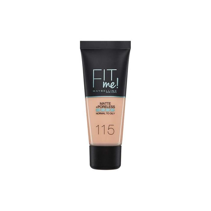 Fond de Teint Fit Me Matte de Maybelline N°115 Ivoire