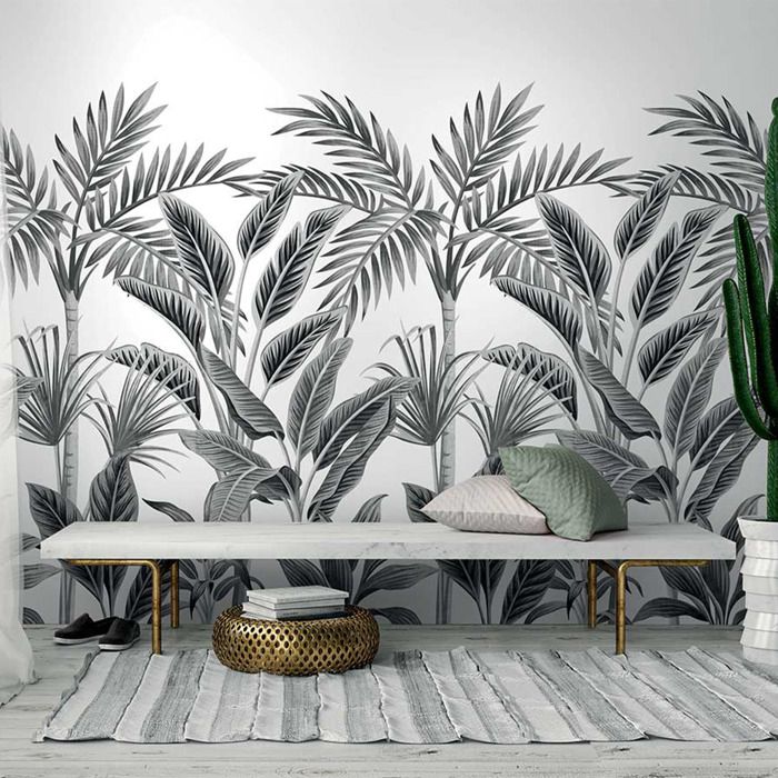 Toile poster la fresque papier peint papier peint vert plantes Blanc Art 3fx3246ve Toile poster la fresque papier peint papier peint vert plantes Blanc Art 3fx3246ve