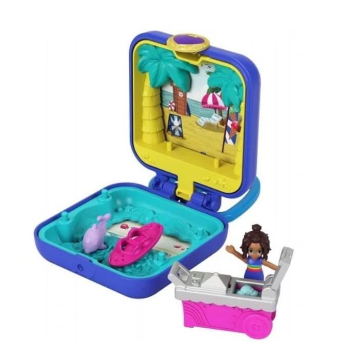 Coffret Polly Pocket Thème La Plage avec un Personnage et un Dauphin - Polly Pocket Reconditionné - Polly Pocket reconditionné disponible sur Cdiscount Seconde Vie