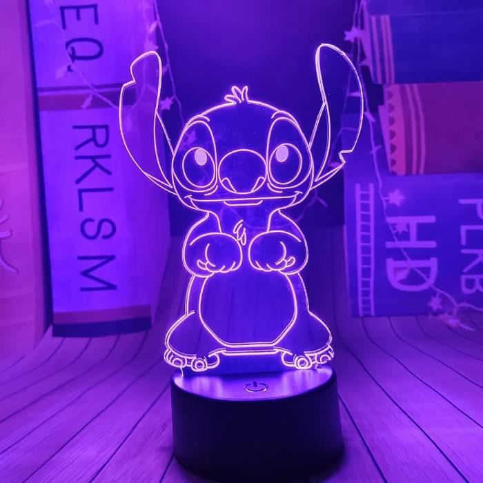 Veilleuse LED 3D Lilo et Stitch veilleuse pour enfants anime 16
