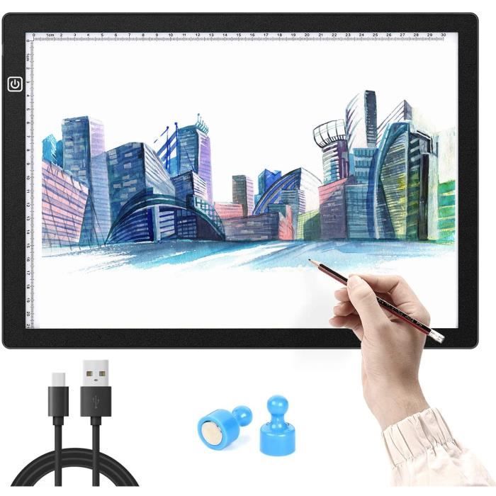 Tablette Lumineuse LED A4 - Rétroéclairage Réglable, Ultra-mince, Pour Dessin, Calque, Calligraphie, Tatouage - 7