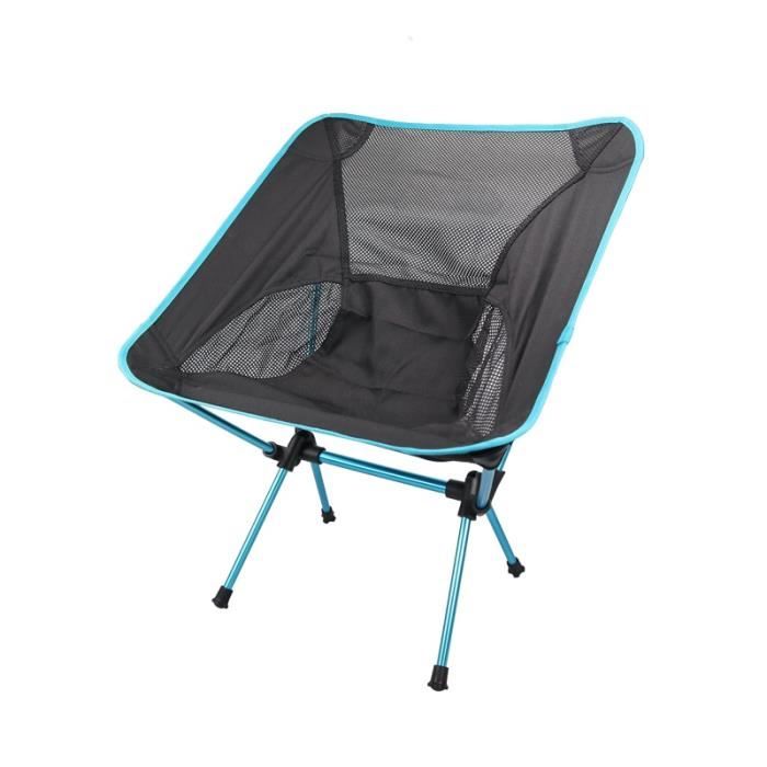 Chaise De Camping Pliante Ultra Légère - Pèse 1,1 Kg, Supporte 120 Kg, Avec Sac De Transport