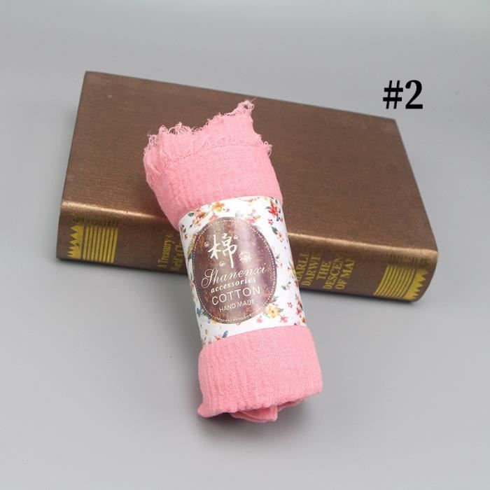 Foulard Carré En Pur Coton Lavande - Turban, Hijab Décontracté, Style Y2K Pour Sorties Et Quotidien