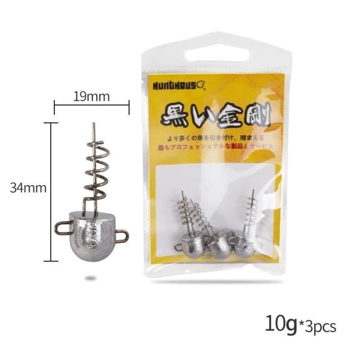 Hameçons Triples Eagle Claw 374SBA-4 – Taille 4 – Lot De 3 Appâts Souples – Neuf