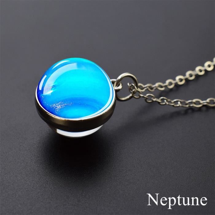 collier bijou vintage relief émail cabochon jaune nacré couleur or cristal *4868