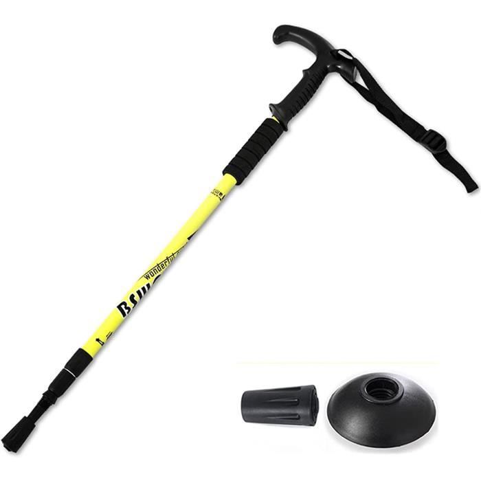 Bâton De Marche Télescopique Antidérapant Avec Système D'Absorption Des Chocs - Pliable Et Léger - Neuf Avec Étiquette