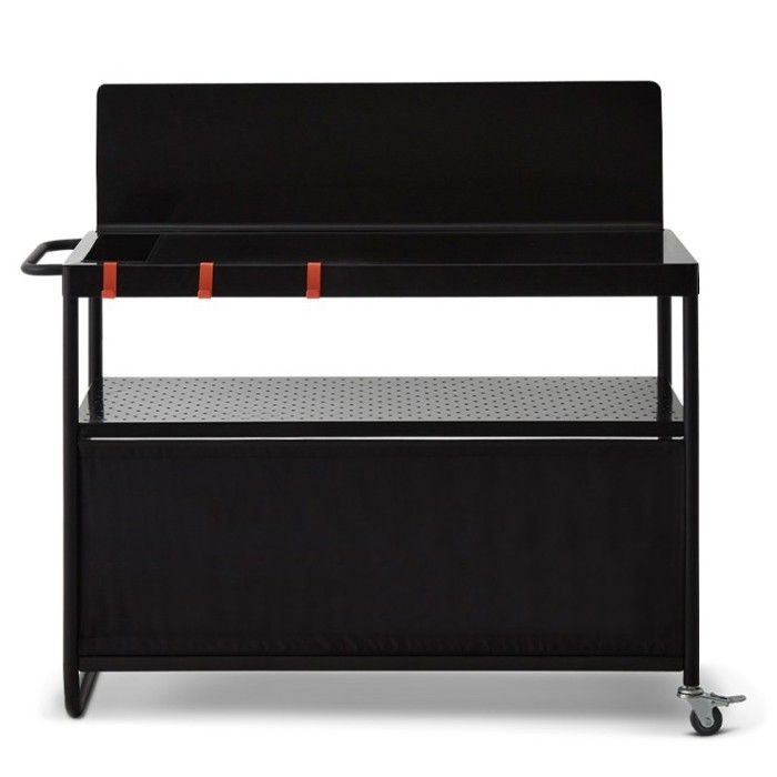 Desserte plancha Infinite 100 – BRASERO BY FAVEX – Plan de travail 100 cm – 3 niveaux de rangement – Compatible planchas 1 à 4 feux