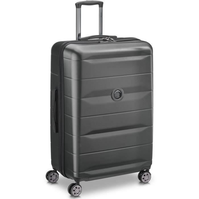 DELSEY PARIS - COMETE + - Valise grande taille rigide - 77x50x30 cm - 99 litres - XL - Noir