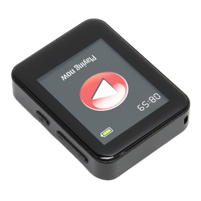Lecteur MP3 étanche IPX8 – Bluetooth 5.0, 110 MAh, Mémoire Interne, Clip Arrière – Pour Natation, Plongée, Sport – Noir