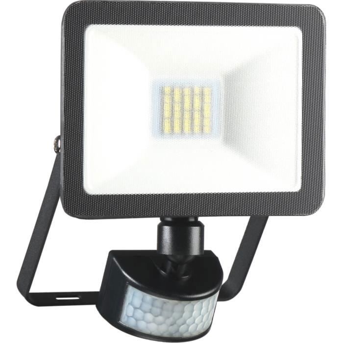 Projecteur LED dextérieur avec détecteur de mouvement - ELRO LF60 - 10W - 800LM - Étanche IP54 - Noir Projecteur LED dextérieur avec détecteur de mouvement - ELRO LF60 - 10W - 800LM - Étanche IP54 - Noir