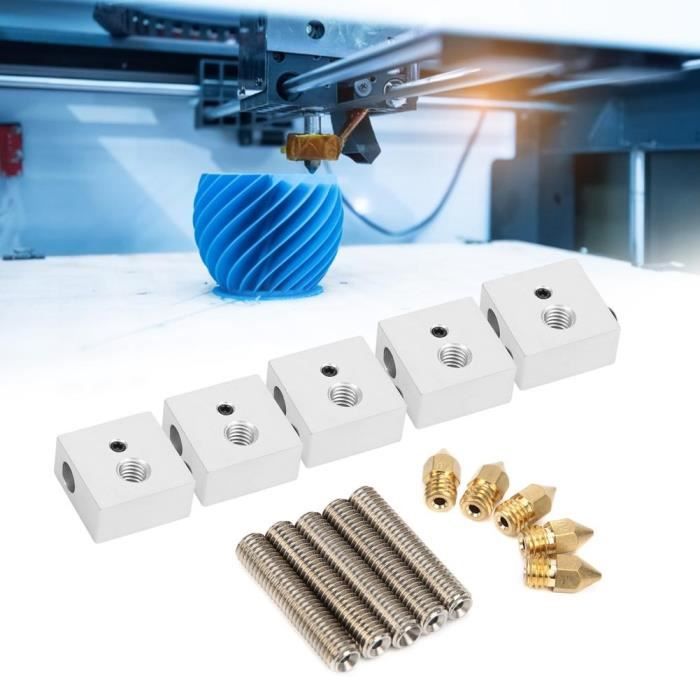 Blocs Chauffants En Aluminium Pour Imprimante 3D - 10 Pièces 20x16x12mm