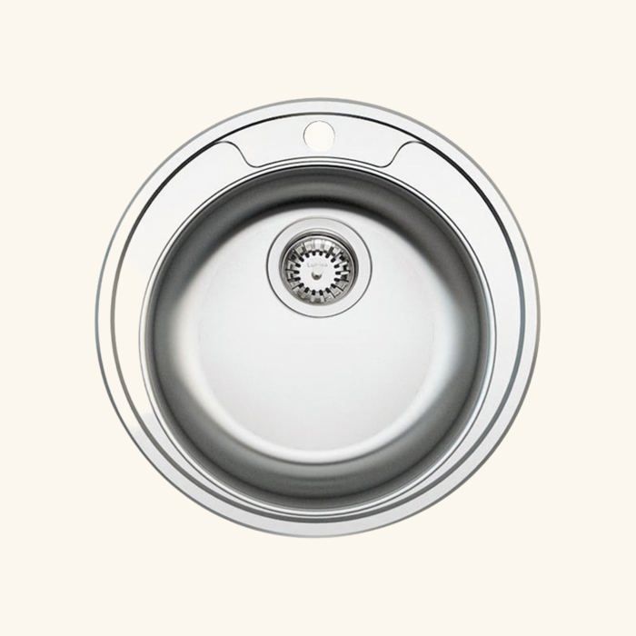 Évier inox Ewi OPALE 1 bac rond 480 480x480