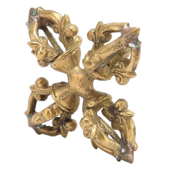 Fdit Double Dorje Vajra Tibétain Vajra Phurpa Bonne Chance Artisanat ...