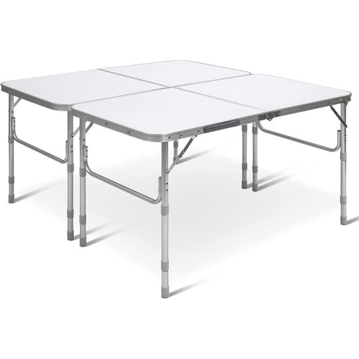 Table De Camping Pliante PORTAL Avec Placard – Aluminium Composite, Portable, 50 Kg De Charge, Idéale Pique-nique Et Jardin - 2