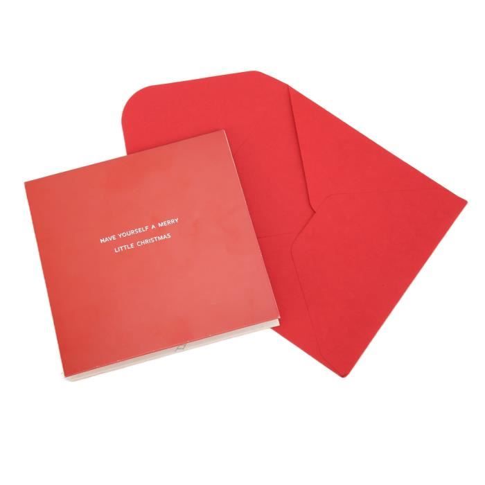 Carte De Vœux Gothique 3D Faite Main - Noire - Avec Enveloppe - UK