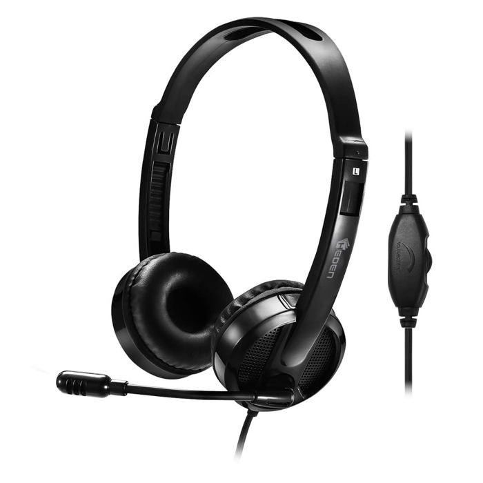 WE Casque micro filaire JK+USB pivotant arceau réglable jack 3.5