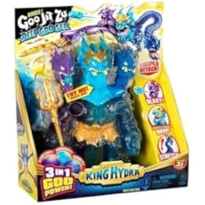 Figurine daction - HEROES OF GOO JIT ZU - King Hydra - Multicolore - 3 têtes - Extensible