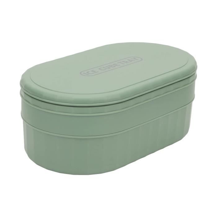 INF Bac à glaçons en silicone avec rangement et couvercle Vert - Achat