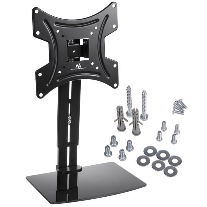 Support mural pour TV avec étagère Maclean max. 20kg max. VESA 200x200 pour TV 15-42 MC-451