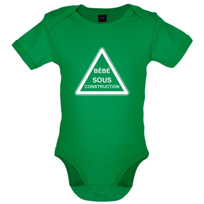 Dressdown T Shirt Bebe Sous Construction Marrant Bebe Body Vert 12 A 18 Mois Vert Achat Vente T Shirt Cdiscount