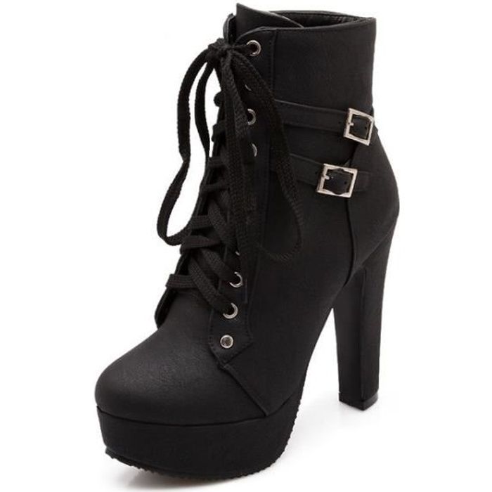 bottines femme talon 5 cm pas cher