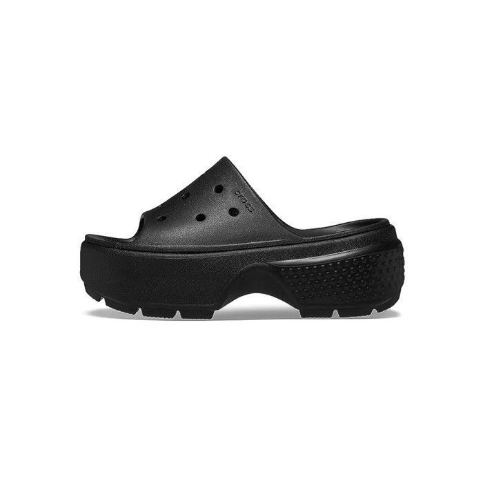 Crocs Compenser Sandales à Enfiler Crocs Stomp - CROCS - Noir - Compensé - Basse ...