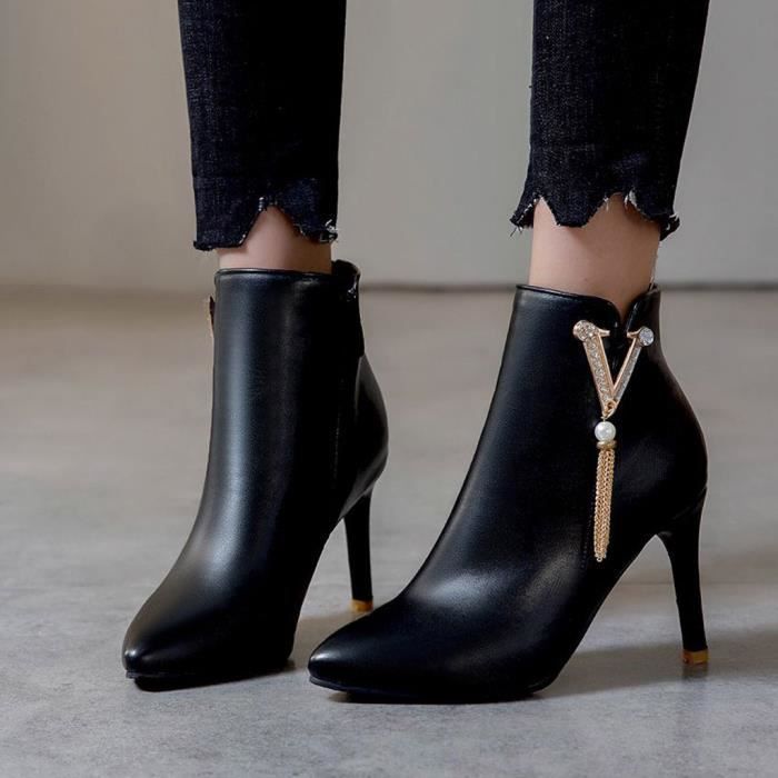 bottines à talons pas cher