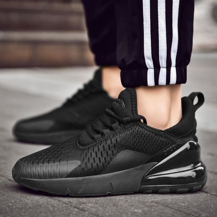 INSFITY Chaussures de Sport Baskets Adulte Femme-Homme Aération INSFITY Lacets - Noir